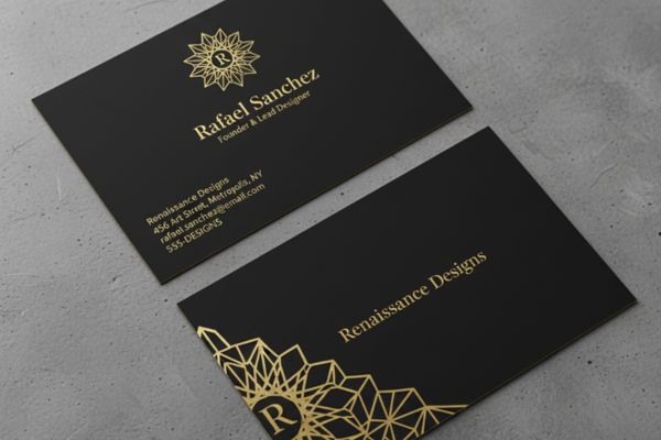 Matte + Gold + Die Cut